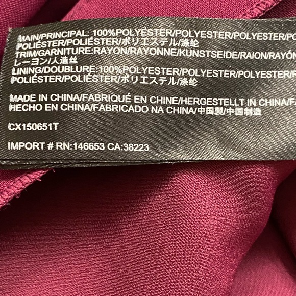 C/MEO Collective Wine Blouse - Picture 4 of 4